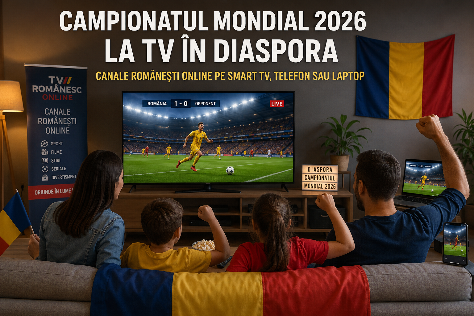 Campionatul Mondial 2026 la TV în diaspora pe Smart TV