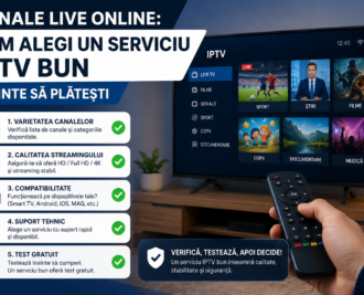 Canale românești online prin IPTV România HD și 4K