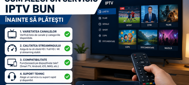 Canale românești online prin IPTV România HD și 4K
