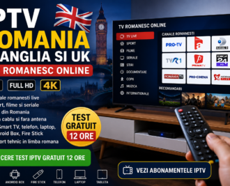 IPTV Romania in Anglia pe Smart TV cu TV romanesc online HD si 4K