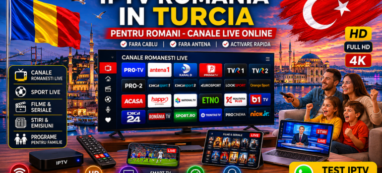 IPTV Romania in Turcia canale live online pe Smart TV si Android Box