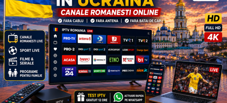 IPTV Romania in Ucraina canale romanesti online pe Smart TV si Android Box