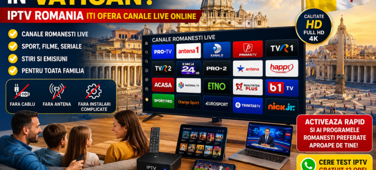 IPTV Romania in Vatican canale live online pe Smart TV si Android Box