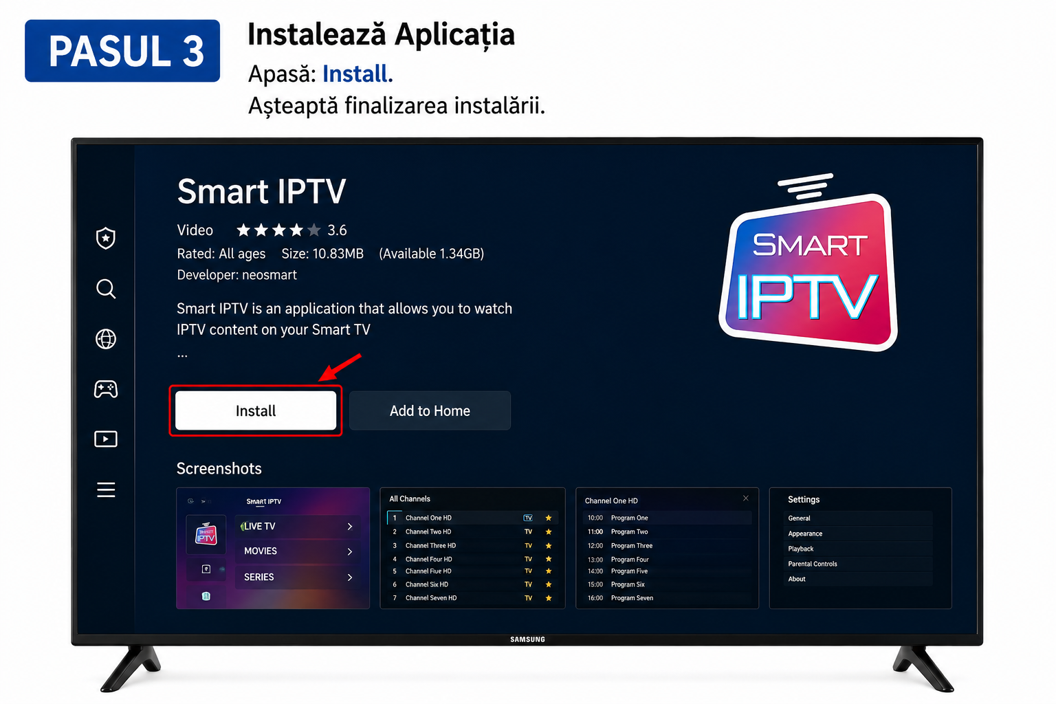 Instaleaza Smart IPTV