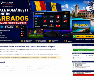 Canale romanesti online in Barbados prin IPTV Romania pentru diaspora pe Smart TV, telefon, tableta si laptop