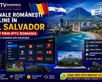 Canale romanesti online in El Salvador prin IPTV Romania pentru diaspora pe Smart TV, telefon, tableta si laptop