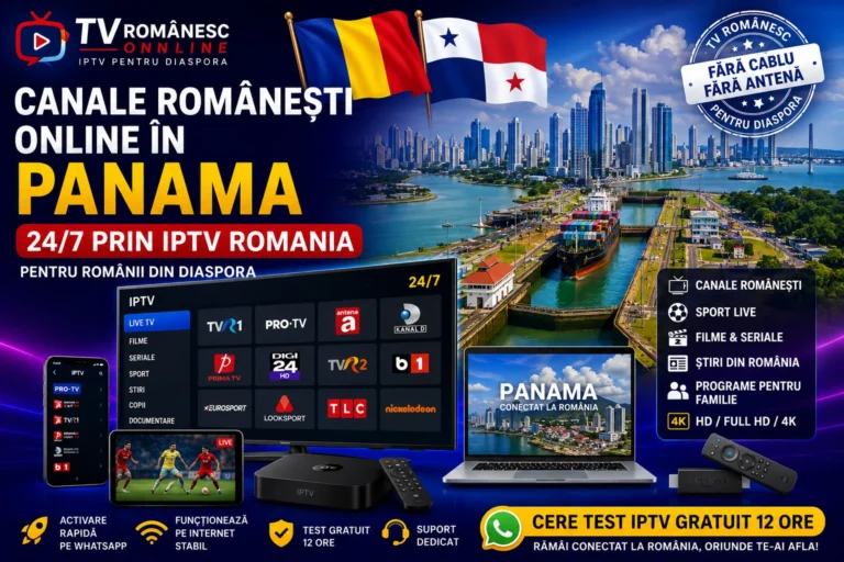 Canale romanesti online in Cuba prin IPTV Romania pentru diaspora pe Smart TV, telefon, tableta si laptop