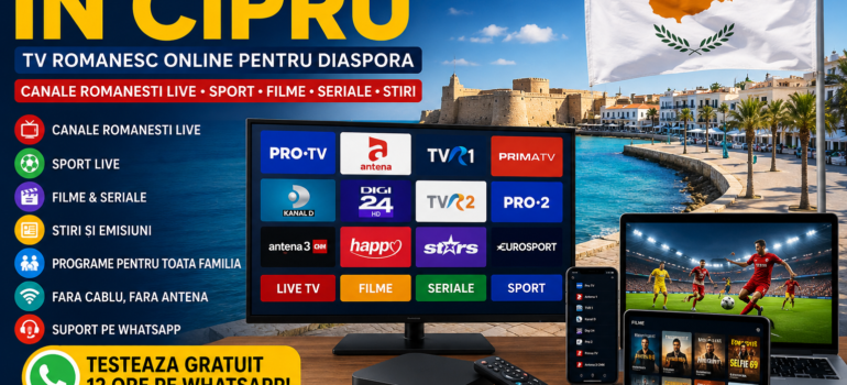 IPTV Romania in Cipru TV romanesc online pentru diaspora pe Smart TV