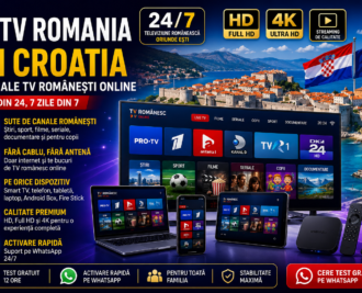 IPTV Romania in Croatia cu canale TV românești online 24/7 pe Smart TV, telefon, tabletă și laptop