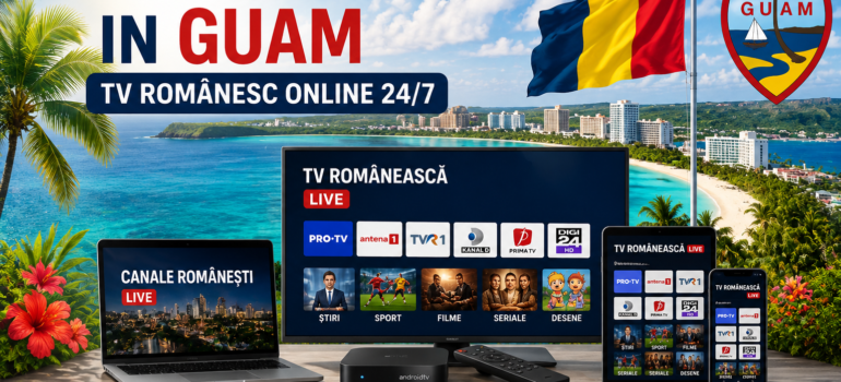 IPTV Romania in Guam TV romanesc online 24/7 pe Smart TV telefon laptop si Android Box