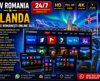 IPTV Romania in Islanda cu canale romanesti online 24/7 pe Smart TV, telefon, tableta si laptop