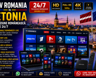 IPTV Romania in Letonia cu televiziune romaneasca online 24/7 pe Smart TV, telefon, tableta si laptop