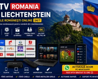 IPTV Romania in Liechtenstein canale romanesti online pe Smart TV telefon laptop si Android Box