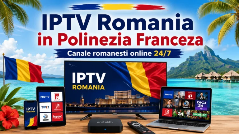 IPTV Romania in Polinezia Franceza canale romanesti online 24/7 pe Smart TV telefon laptop si Android Box