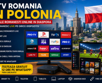 IPTV Romania in Polonia cu canale romanesti online pentru diaspora pe Smart TV