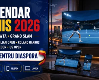 Calendar turnee tenis 2026 ATP WTA și Grand Slam pentru diaspora