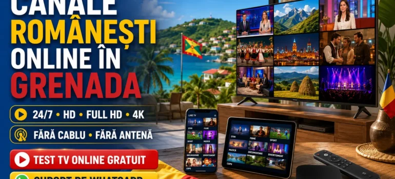 Canale romanesti online in Grenada pe Smart TV, telefon și tabletă, fără cablu și fără antenă