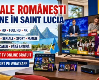 Canale romanesti online in Saint Lucia pe Smart TV, telefon și tabletă, fără cablu și fără antenă