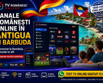Canale românești online în Antigua și Barbuda pentru românii din diaspora, pe TV, telefon și tabletă