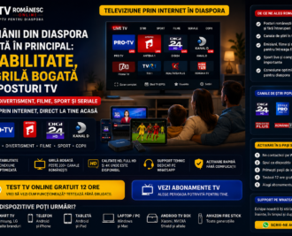 Românii din diaspora caută stabilitate și o grilă bogată de posturi TV românești online