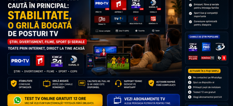 Românii din diaspora caută stabilitate și o grilă bogată de posturi TV românești online