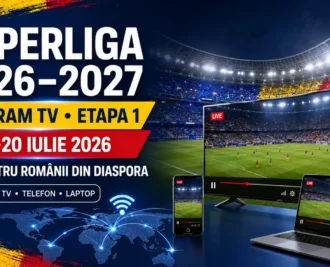 SuperLiga 2026-2027 program TV etapa 1 pentru românii din diaspora