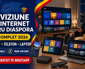 Televiziune prin internet pentru diaspora pe Smart TV, telefon și laptop